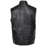 Eight Pocket Leather Gilet black/hide: HUNTER