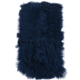 Mongolian Lamb Fur Rug Blue: MONGOLIAN RUG
