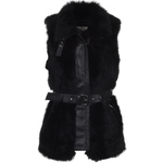 Luxury Shearling Gilet Black: KB-633
