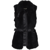 Luxury Shearling Gilet Black: KB-633