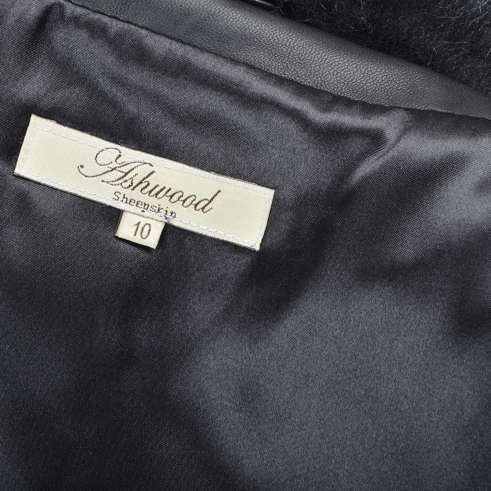 Luxury Shearling Gilet Black: KB-633