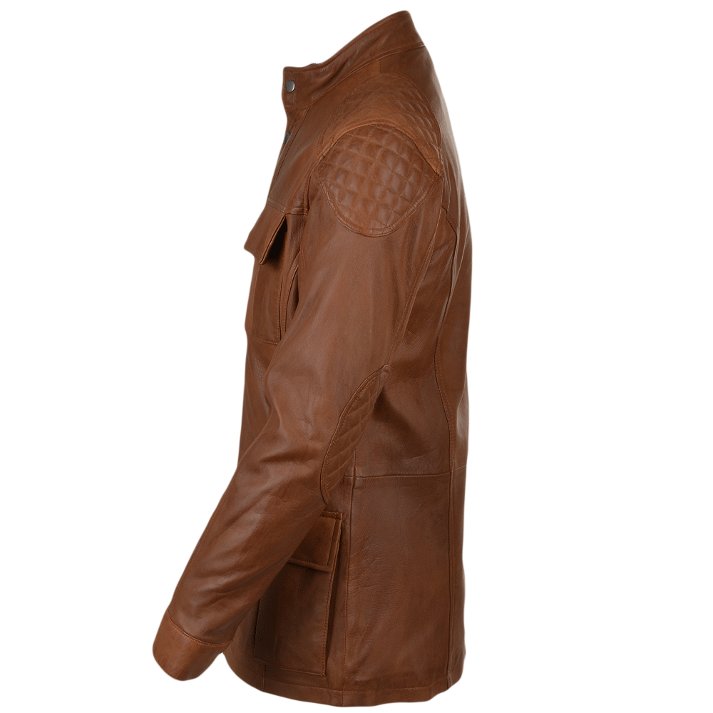 Leather Coat Tan: 2238