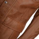 Leather Coat Tan: 2238