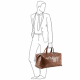 Mens Large Travel Holdall Chestnut/vt : 2070
