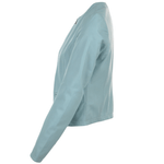 Leather Jacket Pale Blue: FO-ETHEL