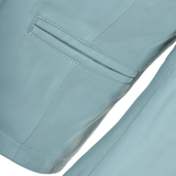 Leather Jacket Pale Blue: FO-ETHEL