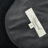 Fitted Sheepskin Aviator Flying Jacket Black/suede: KB-451