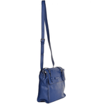 Italian Leather Backpack French Blue/ruthenium : 50006 85 4Y NH