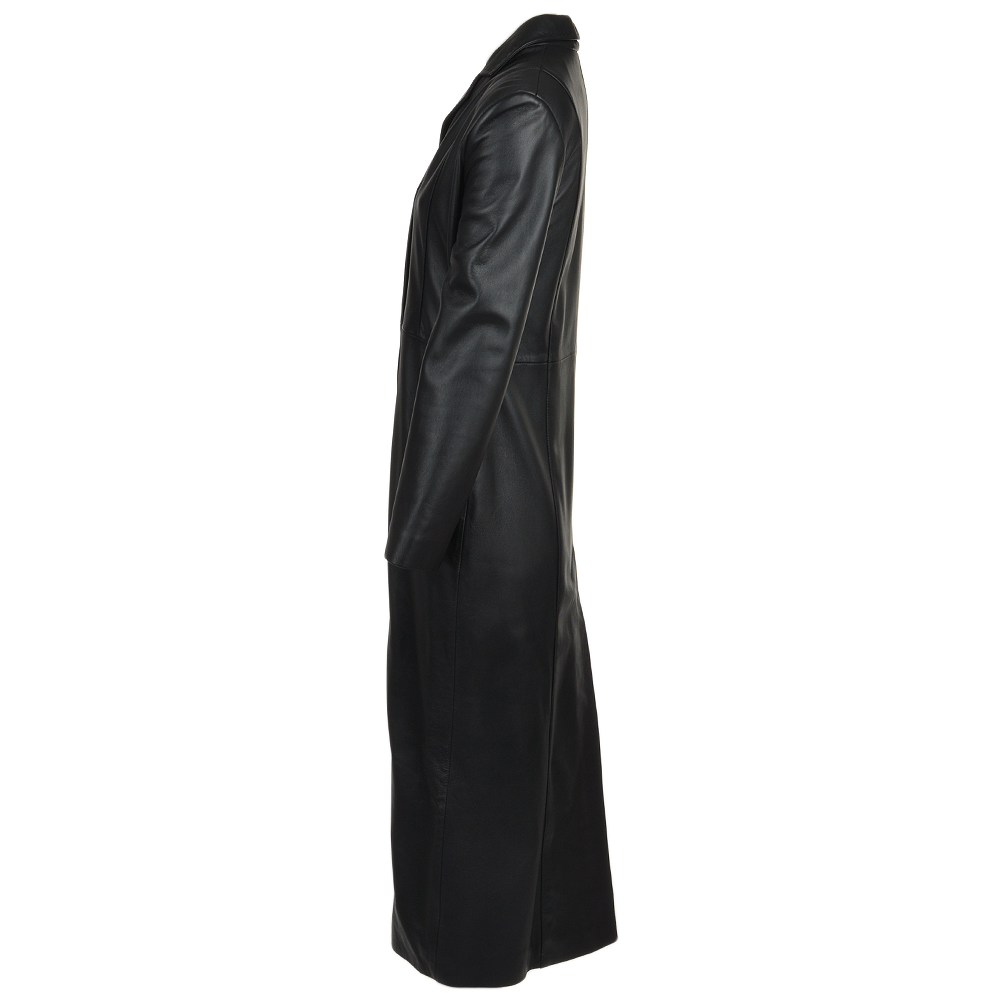 Long Length Trench Coat Black/nap: 469 LONG