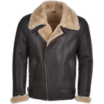 Sheepskin Flying Jacket Brn/cream: NV 47