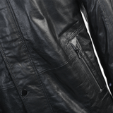 Lambskin Leather And Sheepskin Lined Coat Black: E1529