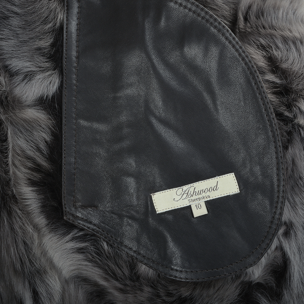Hooded Long Suede Toscana Gilet Brown: KB-694