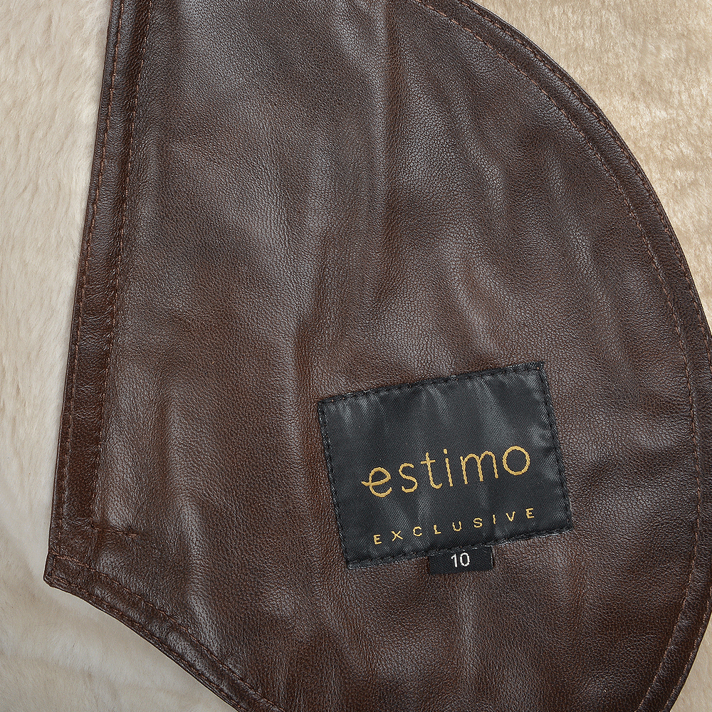 Side Zip Biker Sheepskin Pilot Jacket Whiskey/cream: KB-693