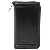 Leather Travel Wallet Black : TW-01