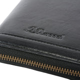 Leather Travel Wallet Black : TW-01