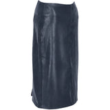 Stylish Leather Pencil Skirt Navy: skirt 23