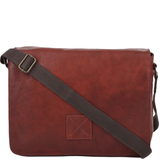 Five Pocket Carry All Leather Messenger Bag Cognac : Pedro
