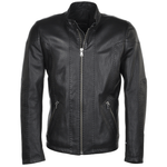 Full Grain Leather Jacket Syh Jumbo Black: E1414