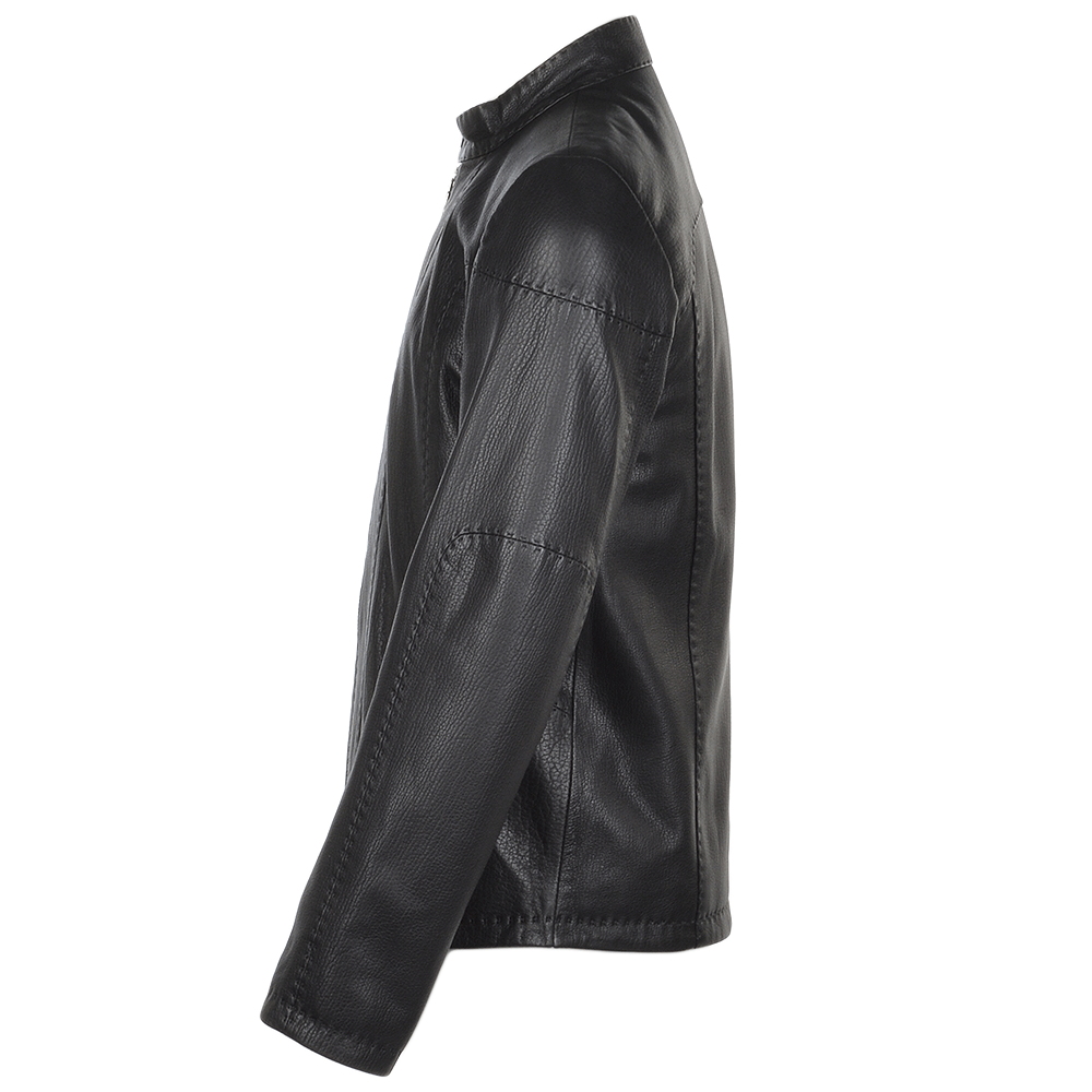 Full Grain Leather Jacket Syh Jumbo Black: E1414
