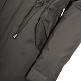 Hooded  Racoon Tipped Fur Parka With Removable Fur Trim Lining: E 8595 R