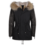 Hooded Racoon Tipped Fur Parka: E 8595 LR
