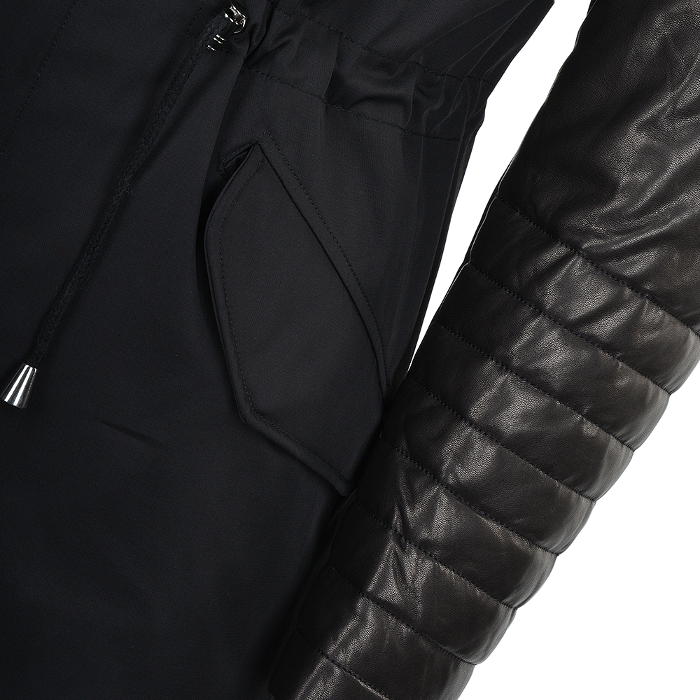 Hooded Racoon Tipped Fur Parka: E 8595 LR