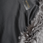 Raccoon And Rex Rabbit Cropped Sleeve Coat Black: 1702