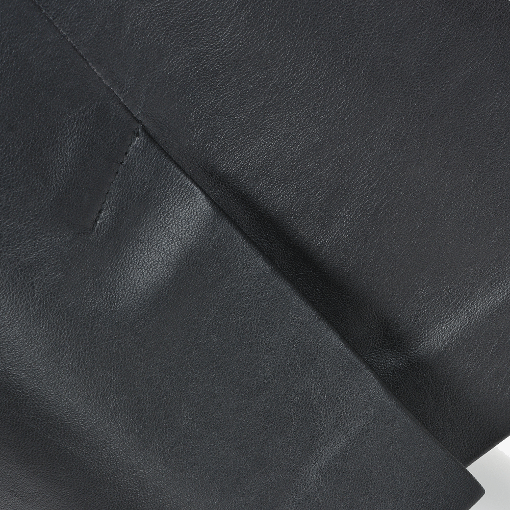 Leather Pencil Skirt  Black: 24315