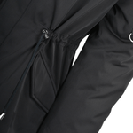 Hooded Raccoon Fur Parka With Removable Fur Trim Lining Black/blk: E 8085 ZF