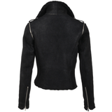Belted Biker 2-in-1 Biker Pilot Jacket Black/snu: 120-15