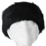Sheepskin Leather Headband Black: KB-591