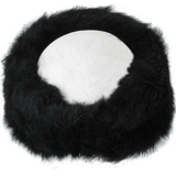 Sheepskin Leather Headband Black: KB-591