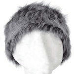 Toscana Sheepskin Leather Headband Black/brissa: KB-591