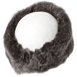 Sheepskin Leather Headband Brown/brissa: KB-591