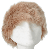 Toscana Sheepskin Leather Headband Camel/brissa: KB-591