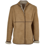Lamb Shearling Mandarin Collar Jacket Honey: KB 679
