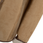 Lamb Shearling Mandarin Collar Jacket Honey: KB 679