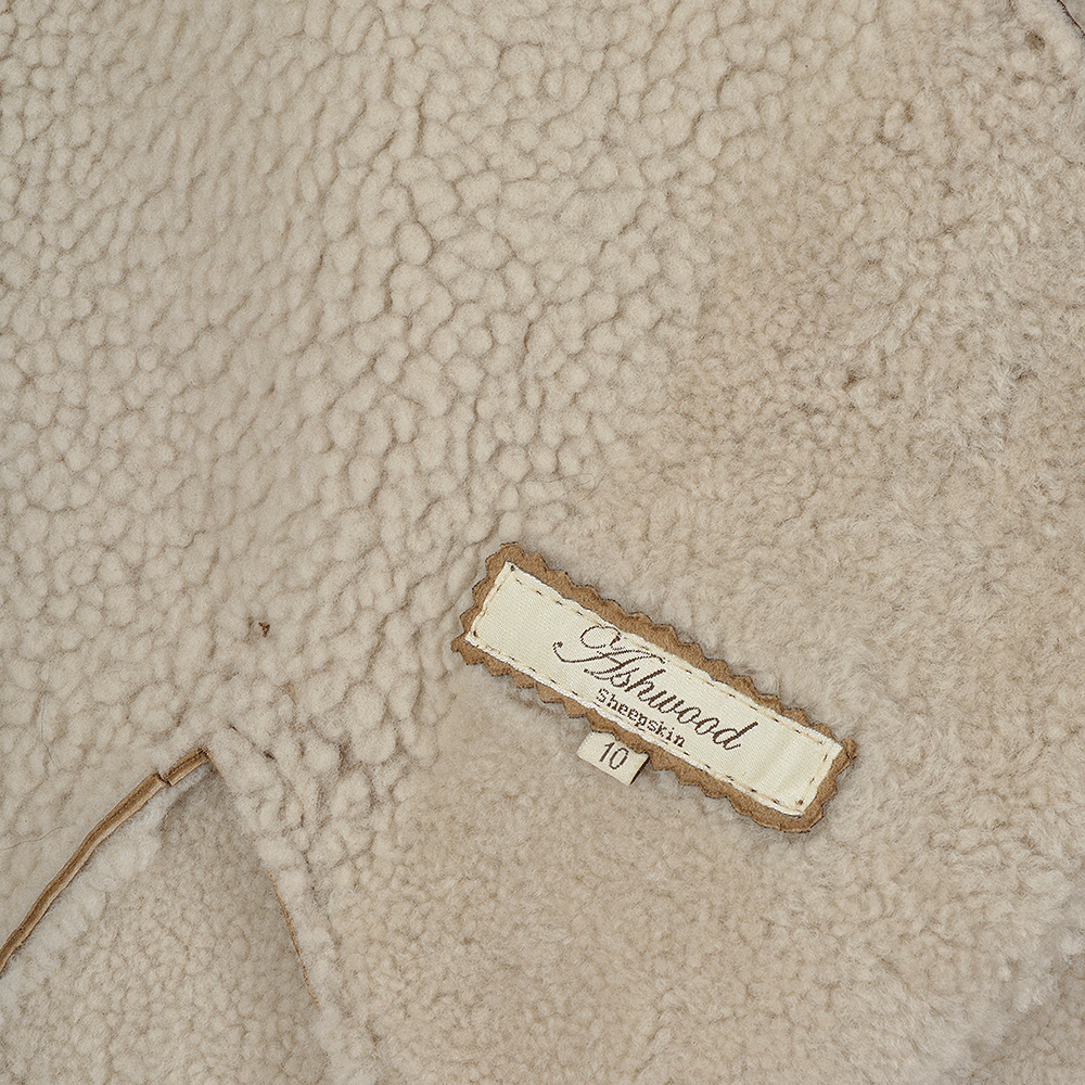 Lamb Shearling Mandarin Collar Jacket Honey: KB 679