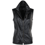 Leather Gilet Black/app: FO-GILLET 2