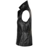 Leather Gilet Black/app: FO-GILLET 2