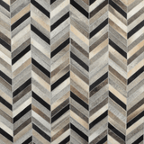 Hair On Hide Rug Light Grey/ Charcoal: ASH 02