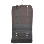 Leather & Canvas Hanging Toiletry Bag Brown/tum : 7010