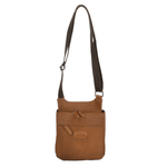 Small Columbian Leather Travel Bag Tan : 8142