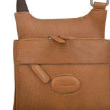 Small Columbian Leather Travel Bag Tan : 8142