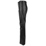 Leather Hipster Trousers Black: PT333