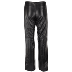 Leather Hipster Trousers Black: PT333