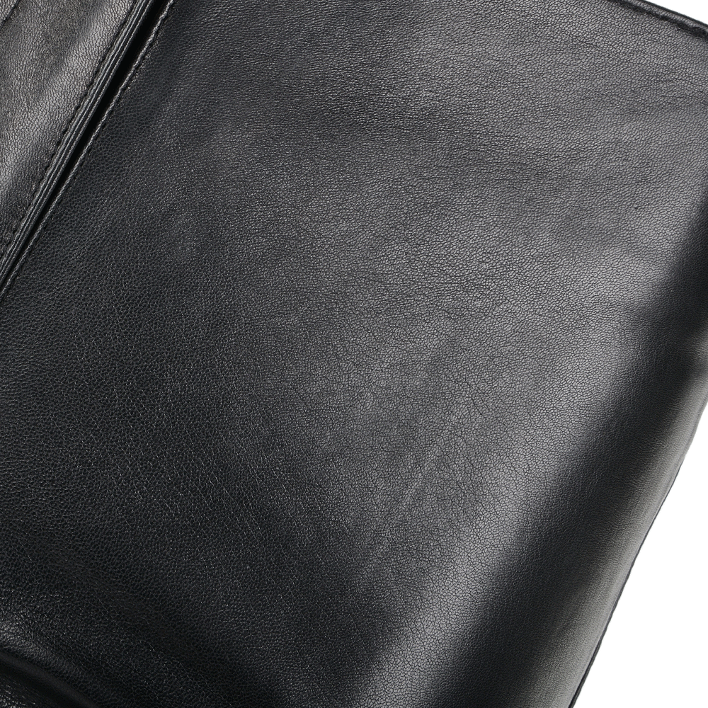 Leather Hipster Trousers Black: PT333