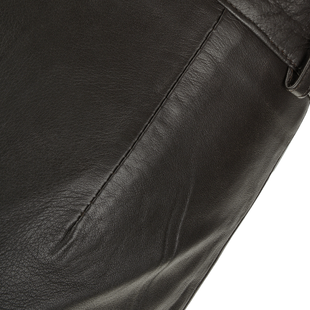 Leather Trousers Brown: 766 TROUSERS
