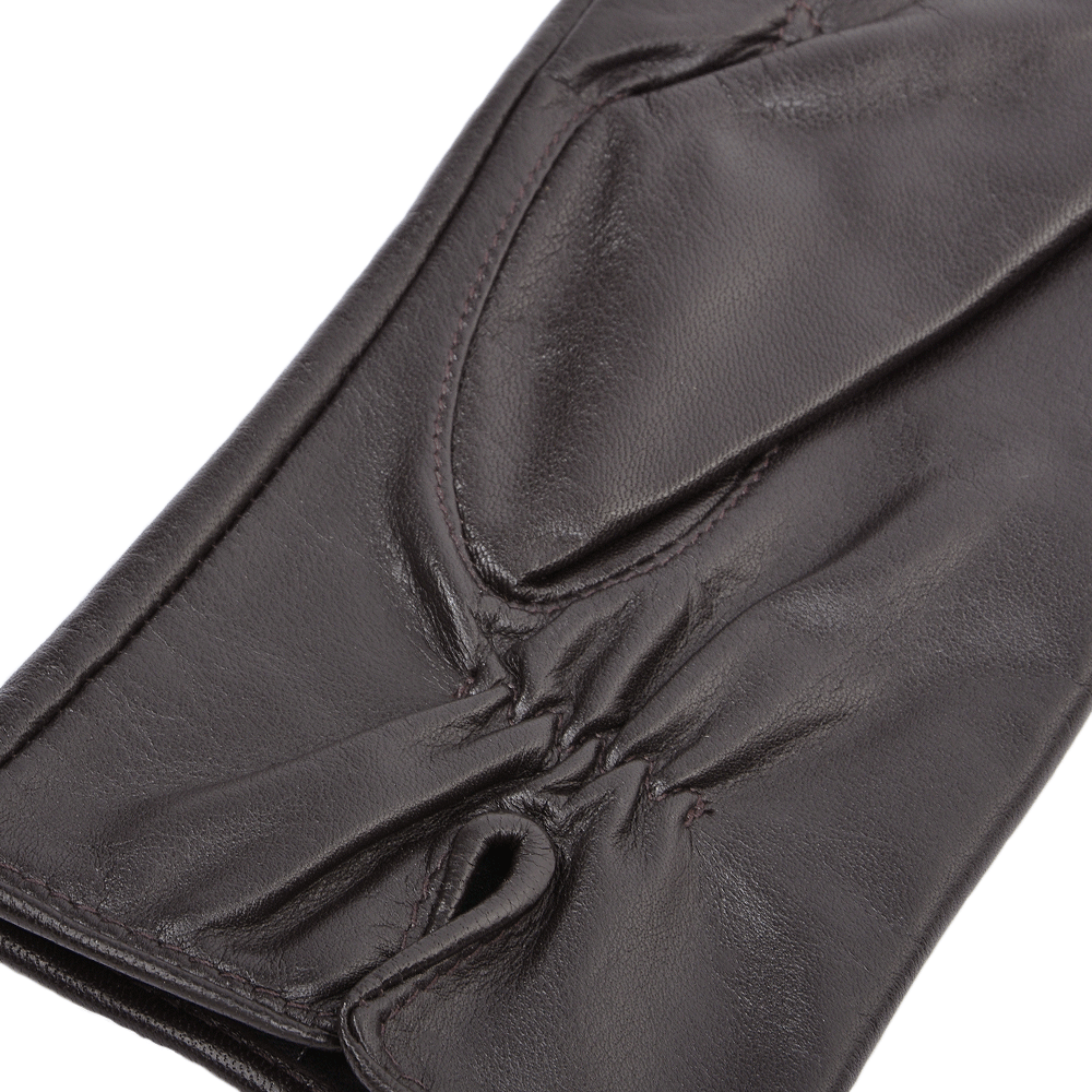 Leather Gloves Plum : 401