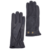 Suede and Leather Gloves Navy : 327